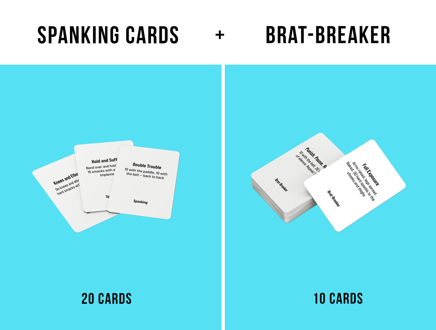 Spanking Punishment Cards